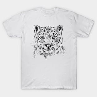 Snow Leopard Print T-Shirt